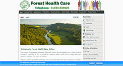 Desktop Screenshot of foresthealthcentre.nhs.uk